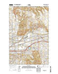 Spokane NE Washington Current topographic map, 1:24000 scale, 7.5 X 7.5 Minute, Year 2014