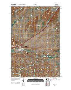 Sprague Washington Historical topographic map, 1:24000 scale, 7.5 X 7.5 Minute, Year 2011