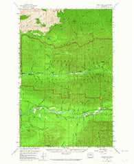 Spruce Mtn. Washington Historical topographic map, 1:62500 scale, 15 X 15 Minute, Year 1956