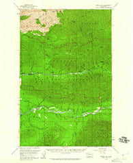Spruce Mtn. Washington Historical topographic map, 1:62500 scale, 15 X 15 Minute, Year 1956