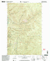 Spur Peak Washington Historical topographic map, 1:24000 scale, 7.5 X 7.5 Minute, Year 2001