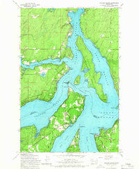 Squaxin Island Washington Historical topographic map, 1:24000 scale, 7.5 X 7.5 Minute, Year 1959