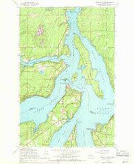 Squaxin Island Washington Historical topographic map, 1:24000 scale, 7.5 X 7.5 Minute, Year 1959