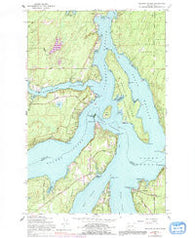 Squaxin Island Washington Historical topographic map, 1:24000 scale, 7.5 X 7.5 Minute, Year 1959