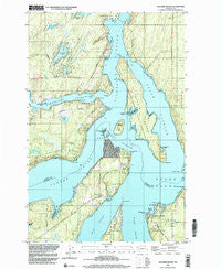 Squaxin Island Washington Historical topographic map, 1:24000 scale, 7.5 X 7.5 Minute, Year 1997
