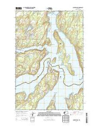 Squaxin Island Washington Current topographic map, 1:24000 scale, 7.5 X 7.5 Minute, Year 2014