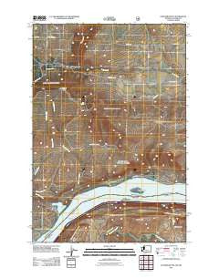 Stacker Butte Washington Historical topographic map, 1:24000 scale, 7.5 X 7.5 Minute, Year 2011