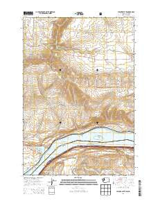 Stacker Butte Washington Current topographic map, 1:24000 scale, 7.5 X 7.5 Minute, Year 2014