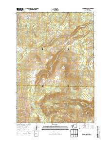 Stagman Butte Washington Current topographic map, 1:24000 scale, 7.5 X 7.5 Minute, Year 2013