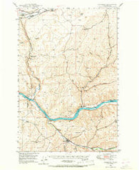 Starbuck Washington Historical topographic map, 1:62500 scale, 15 X 15 Minute, Year 1948