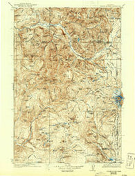 Steamboat Mtn Washington Historical topographic map, 1:125000 scale, 30 X 30 Minute, Year 1931