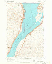 Steamboat Rock SW Washington Historical topographic map, 1:24000 scale, 7.5 X 7.5 Minute, Year 1968