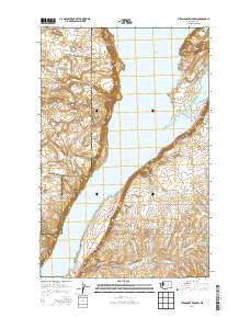 Steamboat Rock SW Washington Current topographic map, 1:24000 scale, 7.5 X 7.5 Minute, Year 2014