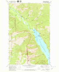 Stehekin Washington Historical topographic map, 1:24000 scale, 7.5 X 7.5 Minute, Year 1969