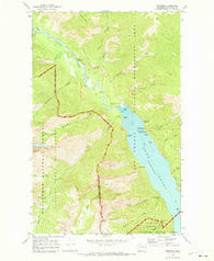 Stehekin Washington Historical topographic map, 1:24000 scale, 7.5 X 7.5 Minute, Year 1969