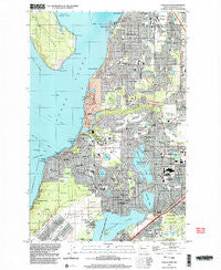 Steilacoom Washington Historical topographic map, 1:24000 scale, 7.5 X 7.5 Minute, Year 1997