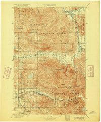 Stilaguamish Washington Historical topographic map, 1:125000 scale, 30 X 30 Minute, Year 1901