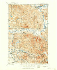 Stillaguamish Washington Historical topographic map, 1:125000 scale, 30 X 30 Minute, Year 1899