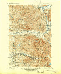 Stillaguamish Washington Historical topographic map, 1:125000 scale, 30 X 30 Minute, Year 1901