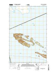 Stuart Island Washington Current topographic map, 1:24000 scale, 7.5 X 7.5 Minute, Year 2014