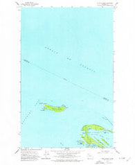 Sucia Island Washington Historical topographic map, 1:24000 scale, 7.5 X 7.5 Minute, Year 1973