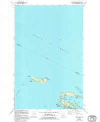 Sucia Island Washington Historical topographic map, 1:24000 scale, 7.5 X 7.5 Minute, Year 1973
