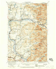 Sultan Washington Historical topographic map, 1:125000 scale, 30 X 30 Minute, Year 1921