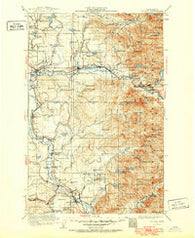 Sultan Washington Historical topographic map, 1:125000 scale, 30 X 30 Minute, Year 1921