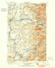 Sultan Washington Historical topographic map, 1:125000 scale, 30 X 30 Minute, Year 1921
