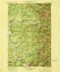 Sultan Washington Historical topographic map, 1:125000 scale, 30 X 30 Minute, Year 1923