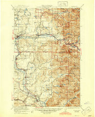 Sultan Washington Historical topographic map, 1:125000 scale, 30 X 30 Minute, Year 1923