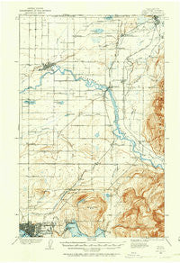 Sumas Washington Historical topographic map, 1:62500 scale, 15 X 15 Minute, Year 1906