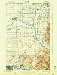 Sumas Washington Historical topographic map, 1:62500 scale, 15 X 15 Minute, Year 1908