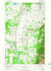 Sumas Washington Historical topographic map, 1:24000 scale, 7.5 X 7.5 Minute, Year 1952
