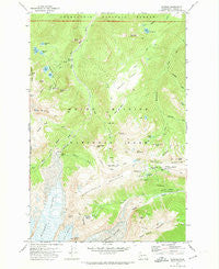 Sunrise Washington Historical topographic map, 1:24000 scale, 7.5 X 7.5 Minute, Year 1971