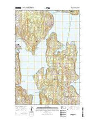 Suquamish Washington Current topographic map, 1:24000 scale, 7.5 X 7.5 Minute, Year 2014