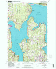 Suquamish Washington Historical topographic map, 1:24000 scale, 7.5 X 7.5 Minute, Year 1953