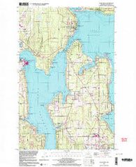 Suquamish Washington Historical topographic map, 1:24000 scale, 7.5 X 7.5 Minute, Year 1997