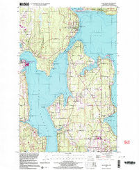 Suquamish Washington Historical topographic map, 1:24000 scale, 7.5 X 7.5 Minute, Year 1997