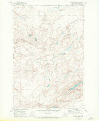 Swanson Lakes Washington Historical topographic map, 1:24000 scale, 7.5 X 7.5 Minute, Year 1969