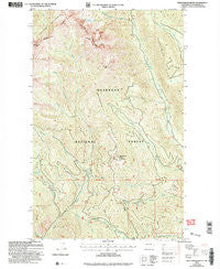Sweetgrass Butte Washington Historical topographic map, 1:24000 scale, 7.5 X 7.5 Minute, Year 2002