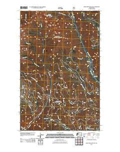 Sweetgrass Butte Washington Historical topographic map, 1:24000 scale, 7.5 X 7.5 Minute, Year 2011