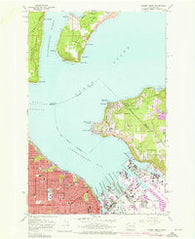 Tacoma North Washington Historical topographic map, 1:24000 scale, 7.5 X 7.5 Minute, Year 1961