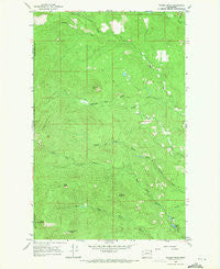 Tacoma Peak Washington Historical topographic map, 1:24000 scale, 7.5 X 7.5 Minute, Year 1968