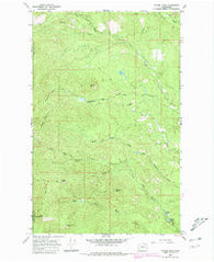 Tacoma Peak Washington Historical topographic map, 1:24000 scale, 7.5 X 7.5 Minute, Year 1968