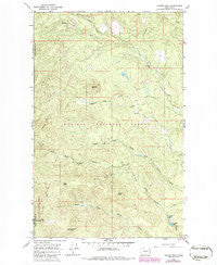 Tacoma Peak Washington Historical topographic map, 1:24000 scale, 7.5 X 7.5 Minute, Year 1968