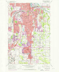 Tacoma South Washington Historical topographic map, 1:24000 scale, 7.5 X 7.5 Minute, Year 1961