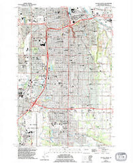 Tacoma South Washington Historical topographic map, 1:24000 scale, 7.5 X 7.5 Minute, Year 1961