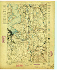 Tacoma Washington Historical topographic map, 1:125000 scale, 30 X 30 Minute, Year 1897