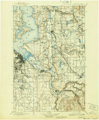 Tacoma Washington Historical topographic map, 1:125000 scale, 30 X 30 Minute, Year 1900